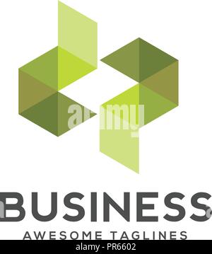 Schreiben dp-bunte geometrische Logo. Logo initial dp Business corporate Schreiben d Logo Design Vector. Einfache und saubere flache Ausführung von Buchstaben dp Stock Vektor