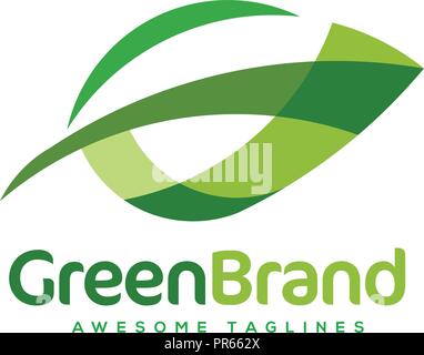 Logo der grünen Blatt ökologie Natur element Vektor icon. creative design Form der Green leaf Logo Stock Vektor