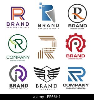 Kreative Buchstaben R-Logo, Beste Buchstabe R Logo Design, abstrakte Business Logo Design Template, moderne Buchstabe R Logo Vorlage editierbar für Ihr Unternehmen Stock Vektor
