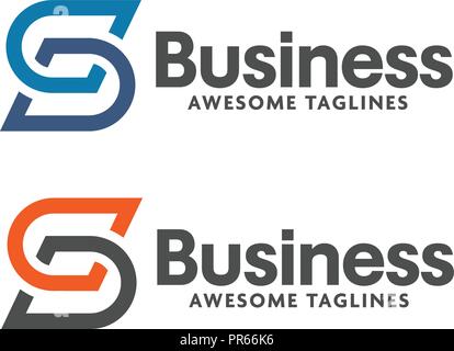 Buchstabe S logo Icon Design template Elemente, Brief sd-logo Vektor Stock Vektor