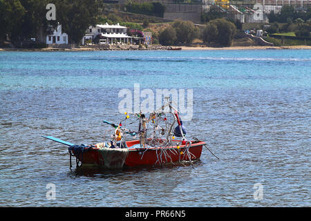 Eine kleine Stadt am Meer, Bodrum Akyarlar Stockfoto