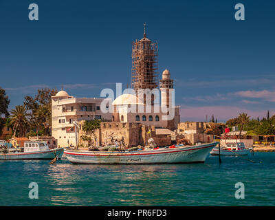 Freizeitaktivitäten am Mittelmeer in der Nähe von Lattakia, Syrien. Stockfoto