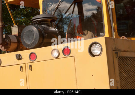 Yrllow Zug Auto Alaska Railroad Stockfoto
