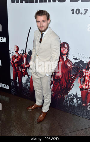 Callan McAuliffe an der AMC "The Walking Dead" Season 9 Premiere auf der DGA-Theater am 27. September 2018 in Los Angeles, Kalifornien. Stockfoto