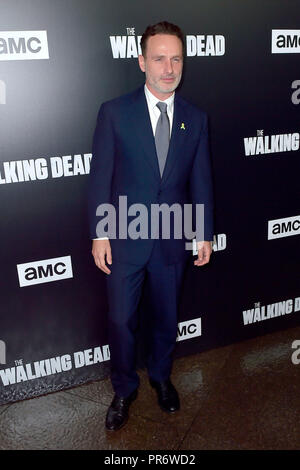 Andrew Lincoln an der AMC "The Walking Dead" Season 9 Premiere auf der DGA-Theater am 27. September 2018 in Los Angeles, Kalifornien. Stockfoto