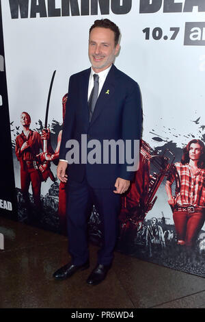 Andrew Lincoln an der AMC "The Walking Dead" Season 9 Premiere auf der DGA-Theater am 27. September 2018 in Los Angeles, Kalifornien. Stockfoto