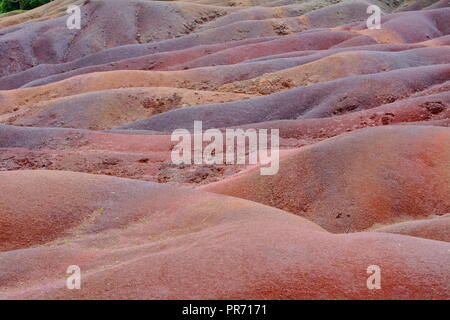 Sieben farbige Erde Mauritius Stockfoto