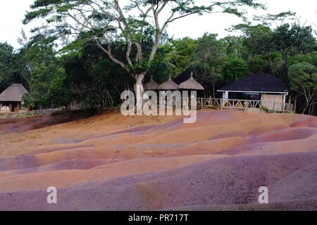 Sieben farbige Erde Mauritius Stockfoto