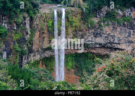 Chamarel Wasserfall (Mauritius). Stockfoto