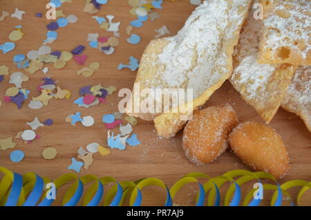 Frappe, traditionellen Karneval Süßigkeiten, Italien Stockfoto