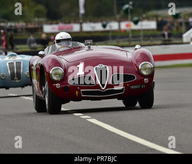 Christopher Mann, Alfa Romeo Disco Volante, Freddie März Memorial Trophy, Sportwagen, 1952 bis 1955, Goodwood Revival 2018, September 2018, Automobil Stockfoto