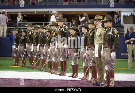 Arlington, Texas, USA. 29 Sep, 2018. Texas A&M Corps Credit: Hoss McBain/ZUMA Draht/Alamy leben Nachrichten Stockfoto