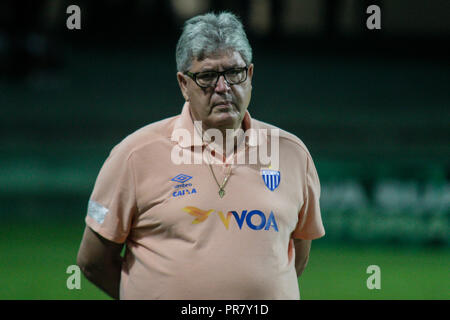 Curitiba, Brasilien. 29. September 2018. Avai Trainer während eines Spiel gegen Coritiba am Couto Pereira Stadium für die brasilianische Meisterschaft B 2018. Foto: Gabriel Machado/AGIF AGIF/Alamy Credit: Live-Nachrichten Stockfoto