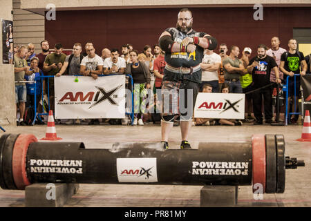 Barcelona, Katalonien, Spanien. 29 Sep, 2018. Gewichtheber in der Arnold Classic strongman ''Europa'' 2018 multisport Wettbewerb in Barcelona. Credit: Celestino Arce Lavin/ZUMA Draht/Alamy leben Nachrichten Stockfoto