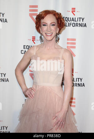 Los Angeles, Ca, USA. 29 Sep, 2018. Kathy Griffin, bei Gleichheit Kalifornien 2018 Los Angeles Gleichstellung Auszeichnungen im JW Marriott Los Angeles In Los Angeles. Leben in Los Angeles Kalifornien am 29. September 2018. Credit: Faye Sadou/Medien Punch/Alamy leben Nachrichten Stockfoto