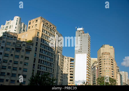 Gebäude in der Innenstadt von Sao Paulo, Brasilien Stockfoto