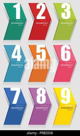 Infografiken abstrakt Design Illustration Anzahl Stock Vektor