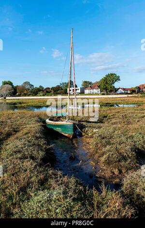 Schmuddelig günstig in saltmarsh, Bosham, Großbritannien Stockfoto