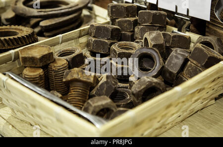 Typisch Belgischen artisan Schokolade, typisches Produkt detail, belgische Lebensmittel in Europa Stockfoto