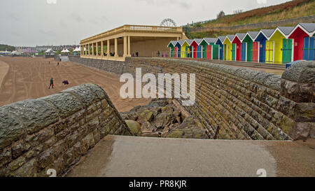 Barry Island im Regen. September 2018 Stockfoto