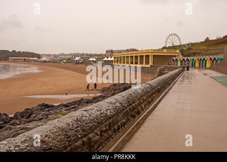 Barry Island im Regen. September 2018 Stockfoto