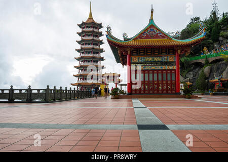 Genting Highland, Malaysia - Nov 6, 2016: Der malerische Ort der Chin Swee Höhlen, Tempel, Genting Highland, Malaysia. - Die Chin Swee Höhlen Tempel ist Situation Stockfoto