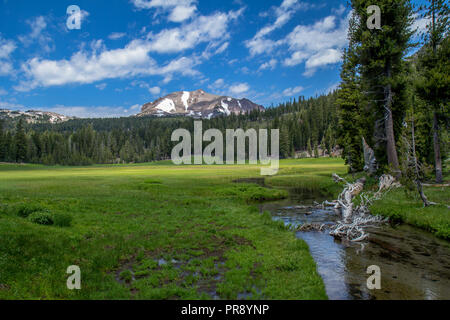 Lassen Peak in Mt Lassen Nationalpark Stockfoto