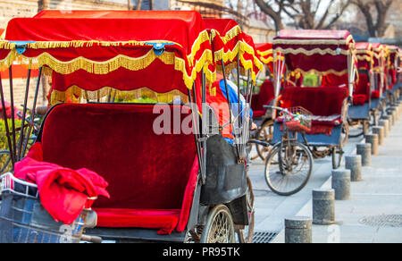Rikscha in Peking, China am 28. März 2017 Stockfoto