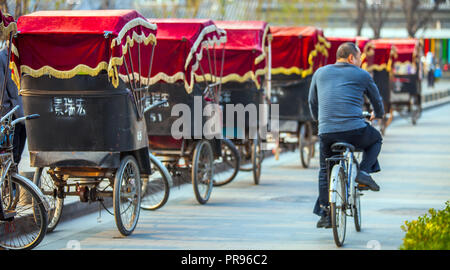 Rikscha in Peking, China am 28. März 2017 Stockfoto