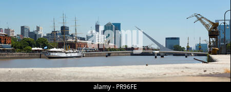 Puerto Madero Bezirk im Stadtzentrum. Buenos Aires, Argentinien Stockfoto