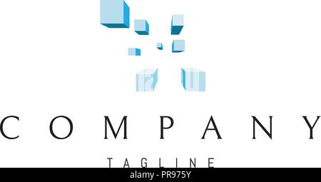 Datenstrom vektor Logo Image Stock Vektor