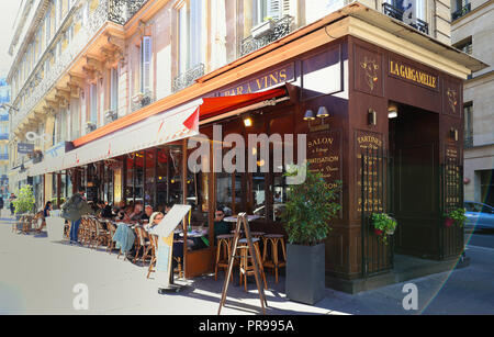 Die traditionellen französischen Restaurant Gargamelle, Paris, Frankreich. Stockfoto
