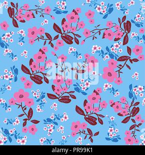 Nahtlose Muster Blumen Stock Vektor