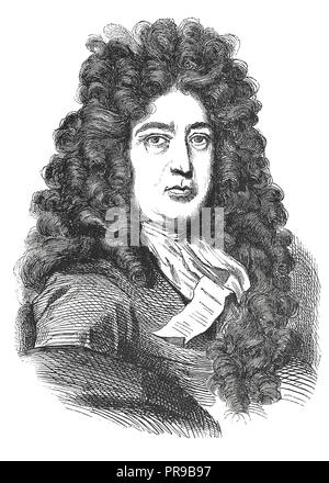 19 Abbildung: ein Porträt von Charles Perrault. Charles Perrault (1628 - 1703) war ein französischer Autor. Er legte den Grundstein für eine neue l Stockfoto