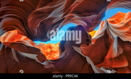 Antelope Canyon in der Navajo Reservation in der Nähe von Page, Arizona, USA Stockfoto