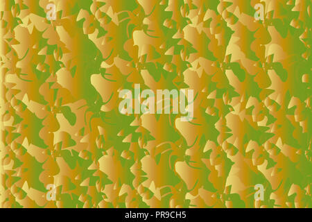 Abstrakte layered texture Hintergrund Farbverlauf grün und braun gefärbt, Camouflage Muster. Für Hintergrund, Hintergrund, Wallpaper in Graphic Design. Stockfoto