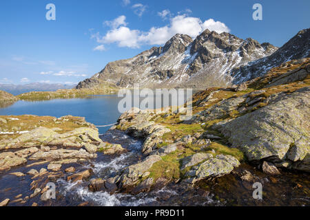 Wangenitzsee alpinen See. Schobergruppe. Nationalpark Hohe Tauern Nationalpark. Kärnten. Österreichischen Alpen. Stockfoto