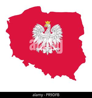 Illustration für das hundertjährige der Unabhängigkeit Polens. Vector Illustration Stock Vektor