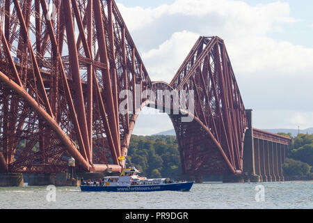 Die Forth Brücke von North Queensferry Fife in Schottland. Stockfoto