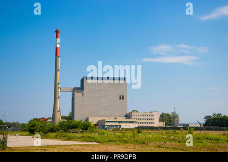 Zwentendorf Atomkraftwerk Österreich beendet, aber ging nie in Betrieb. Stockfoto