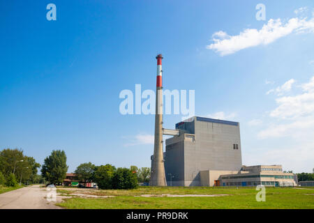 Zwentendorf Atomkraftwerk Österreich beendet, aber ging nie in Betrieb. Stockfoto