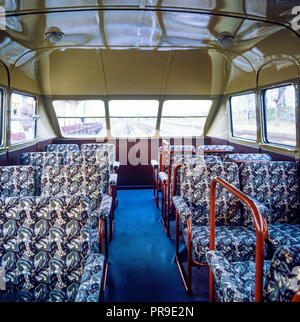 Présidentiel Bugatti Triebwagen Innenraum, Typ ZZy 24408, 1934 erbaut, Etat, Elsass, Frankreich, Europa, Stockfoto