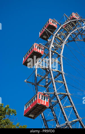 Das Wiener Riesenrad, Prater, Wien, Österreich, Europa Stockfoto