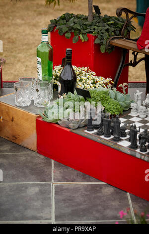 Anzeige an Tatton Park flower show Stockfoto