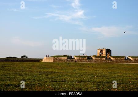 Teile der Mauer und Guard Haus in Jaffna Fort Sri Lanka Stockfoto