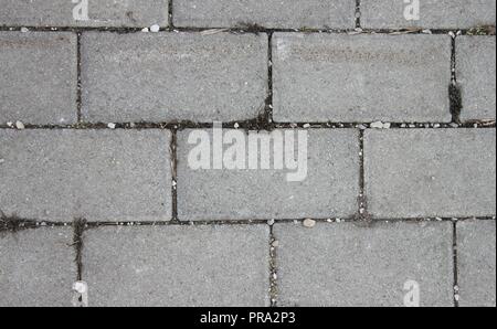 Bodenplatten aus Granit Pflastersteine Stockfoto