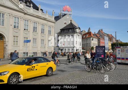 Kopenhagen, Dänemark - 15 September, 2018: die Menschen bei "Des Königs neue Platz' in Kopenhagen, Dänemark. Stockfoto