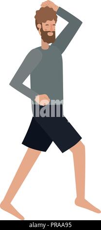 Junge Frau mit schlafenden Pose avatar Charakter Stock Vektor