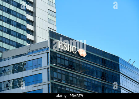 MIAMI, USA - 22. AUGUST 2018 HSBC Bank in Miami, Florida Stockfoto