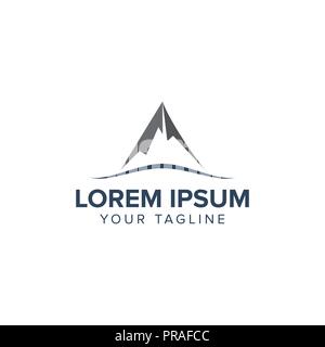 Kreative Berg Logo Design Concept Design, einfache und professionelle fühlen. Sehr schön für die Marke ein. Stock Vektor